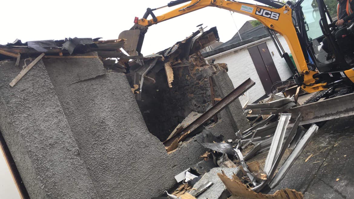 Residential building demolition in Fife by Brown Demolitions Ltd, Click Here for a demolition quote