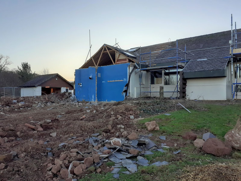 Swimming pool demolition in East Lothian by Brown Demolitions Ltd, click here for a house demolition quote near you