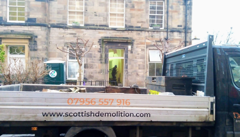 House strip out project in Morningside, Edinburgh by Borwn Demolitions, click here