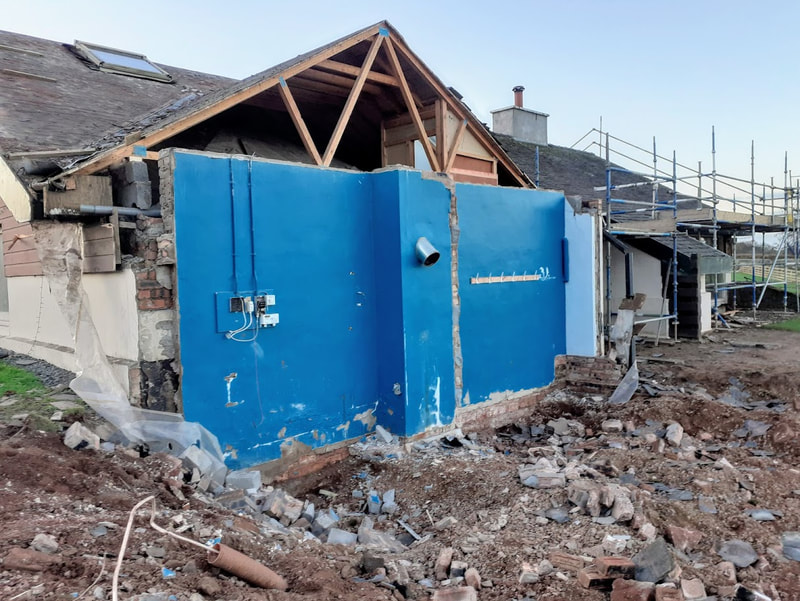 House demolition project in East Lothian by Brown Demolitions Ltd, click here for a house demolition quote near you in the East Lothian area