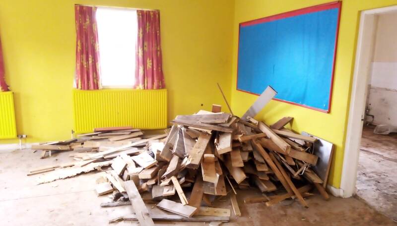 Church interior strip-out in Scotland by Brown Demolitions, click here