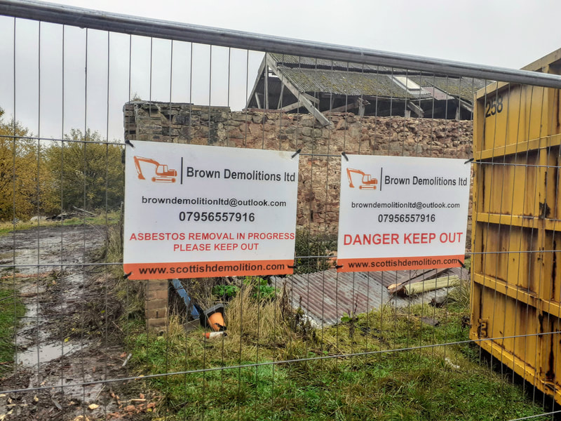 Farm building asbestos removal contractor in East Lothian Scotland, click here and contact Brown Demolitions and Asbestos Removal in Scotland