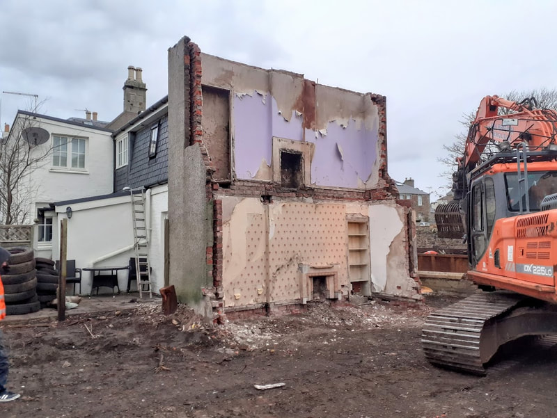 demolition in Elie and Earlsferry in Fife by Brown Demolitions ltd, click here for a house demolition quote near you in Scotland