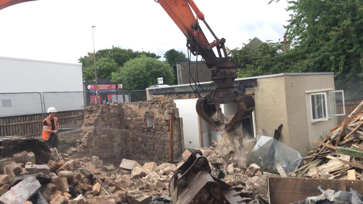 Brown demolition contractors based in Edinburgh Scoland