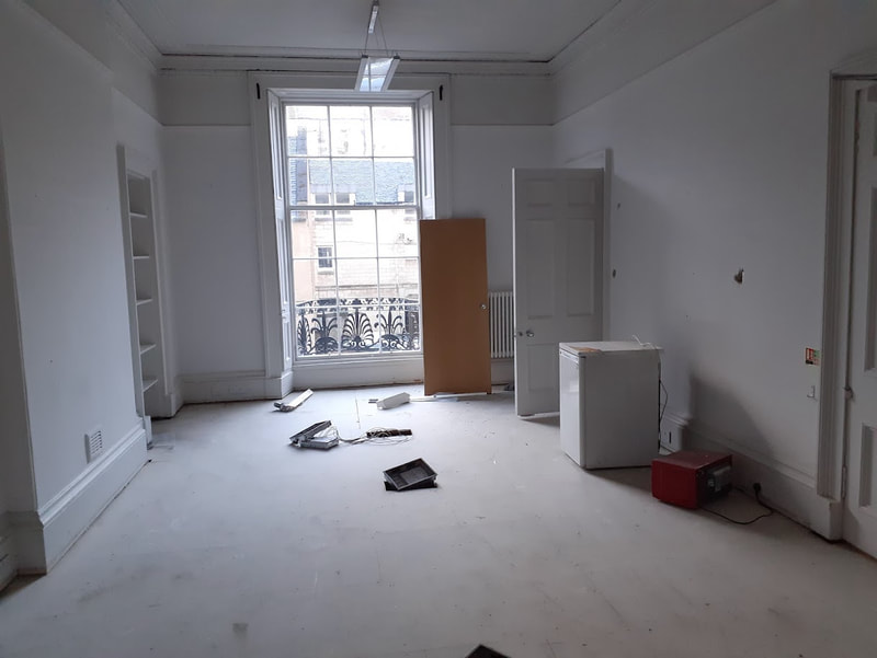Commercial office strip out in Haymarket, Edinburgh by Brown Demolitions, click here and view photos from this completed commercial strip out
