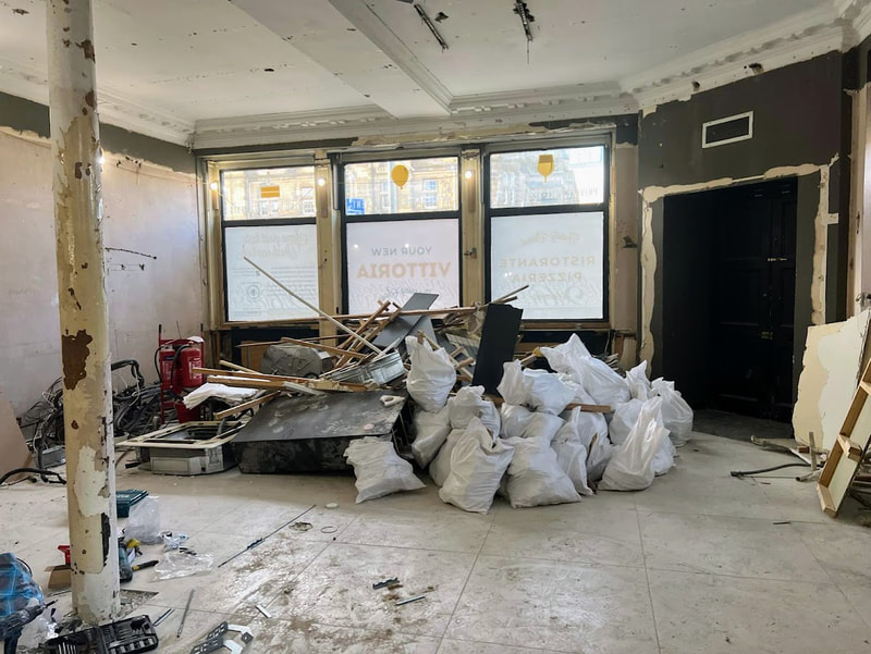 Restaurant soft strip out contractors in Edinburgh, click here and contact Brown Demolitions for a restaurant soft strip out quote in Edinburgh