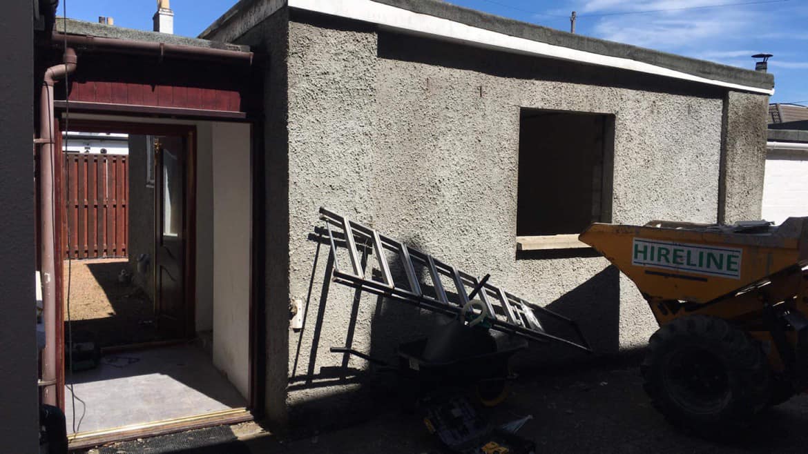House extension demolition company in Fife, Scotland.