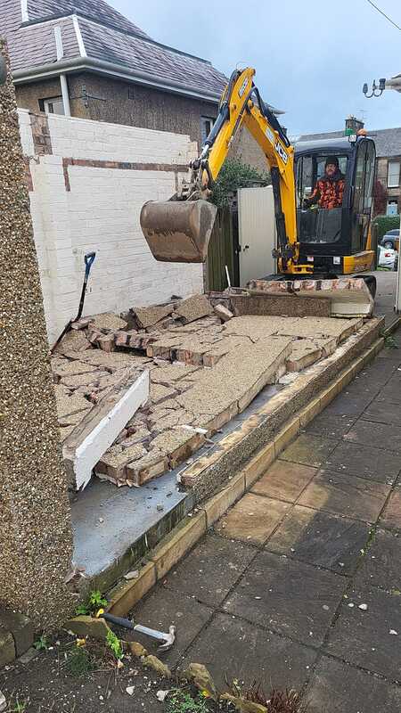 Residential garage demolition in Craigleith, Edinburgh click here for more information