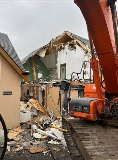 House Demolition in Jedburgh in the Scottish Borders by Brown Demolitions Ltd