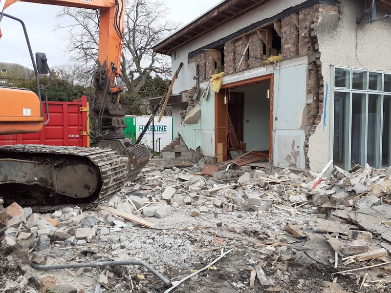 Residential demolition contractor in Edinburgh Scotland, contact Brown Demolitions for a residential demolition quote Central Scotland