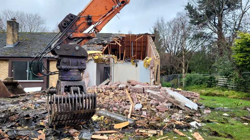 Find a Residential demolition contractor in Edinburgh Scotland, contact Brown Demolitions for a residential demolition quote