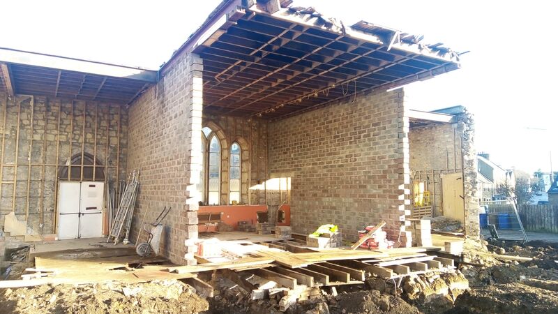 Demolition of a Church Hall Extension in Penicuik, click here for info
