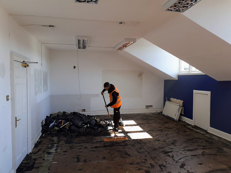 Office strip out in Edinburgh city centre by Brown Demolitions Ltd