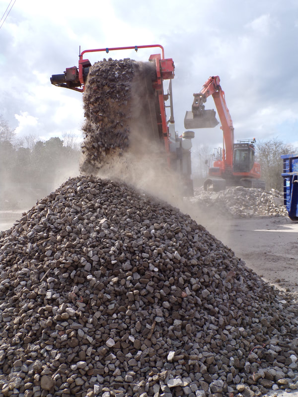 Recycled aggregates from Brown Demolitions Ltd Edinburgh Scotland