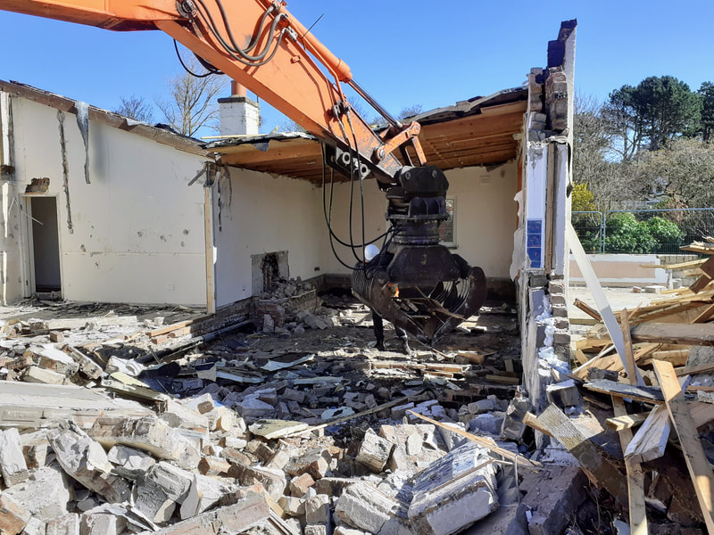 Residential demolition in North Berwick, East Lothian click here for more information