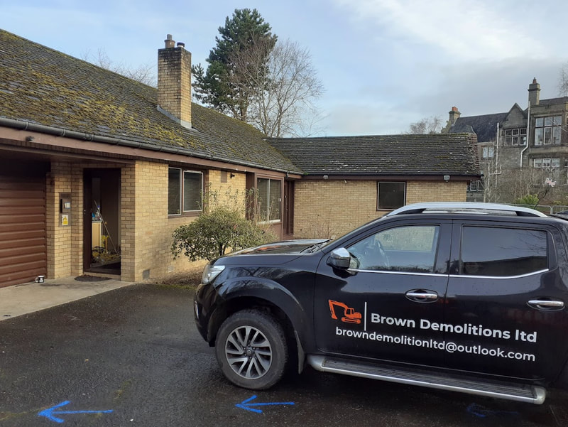 Residential demolition contractor in Edinburgh Scotland, contact Brown Demolitions for a house demolition quote
