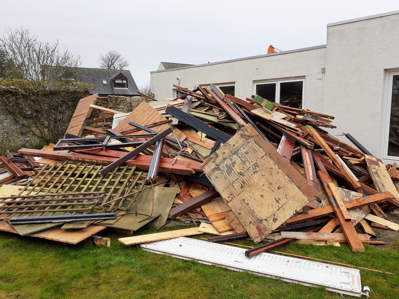 House demolition in Scotland by Brown Demolitions Contractors, click here for a quote