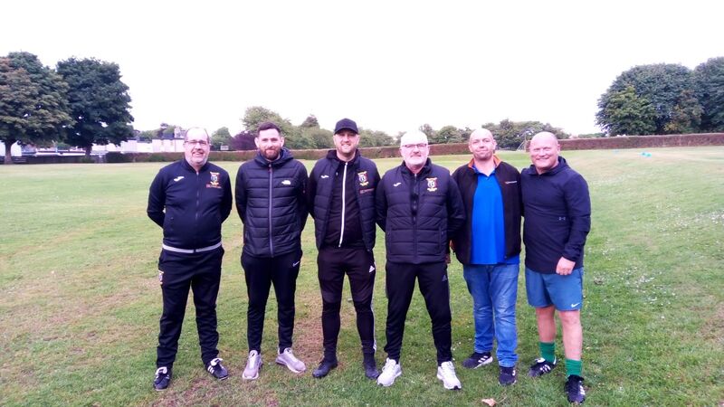 Ronnie Brown with Tranent Juniors Under 20s Coaching Staff