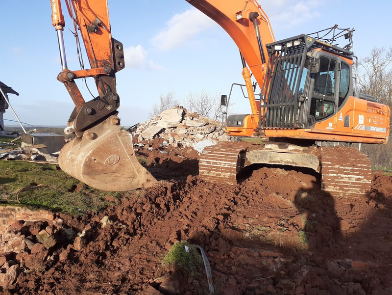 House demolition contractor in East Lothian by Brown Demolitions Ltd, click here for a house demolition contractor quote near you